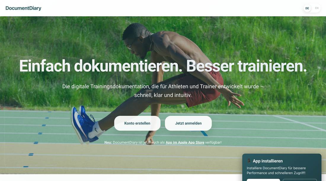 Startseite von DocumentDiary